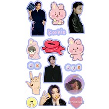 Bsb Bts Jungkook Sticker Telefon Laptop Notebook Tablet Defter Matara Stiker Etiket St110