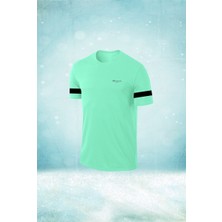Poseidon Storm Erkek Su Yeşili  Dri-Fit Kumaş Baskısız Yuvarlak Yaka Kısa Kol Tişört S-3xl