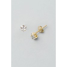 So CHIC Yıldız Figürlü 18 Ayar Sarı Altın Kaplama Gümüş Küpe