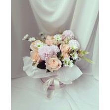 Z&B Flowers Sevgiliye hediye Silindir Pembe Kutuda Çiçek sevgiliye Hediye soft Çiçekler doğum Günü içinden Geldi Yapay Çiçek