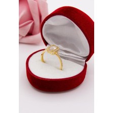 Latif Kuyumcu 14 Ayar Altın Yüzük Baget Yüzük Kadın Yüzük