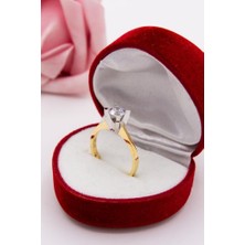 Latif Kuyumcu 14 Ayar Altın Yüzük Tektaş Kadın Yüzük