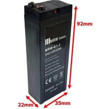 Mrw Power 4VOLT 1.2AMPER Akü 92X35X22MM