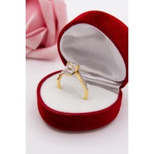 Latif Kuyumcu 14 Ayar Altın Yüzük Tektaş Kadın Yüzük