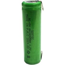 Sertec 1.2VOLT 1600MAH Aa Ni-Mh Şarjlı Kalem Pil Puntolu - 1ADET