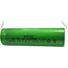 Sertec 1.2VOLT 1600MAH Aa Ni-Mh Şarjlı Kalem Pil Puntolu - 1ADET