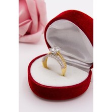 Latif Kuyumcu 14 Ayar Altın Yüzük Alyans Tektaş Kadın Yüzük