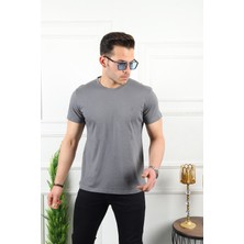 Kozik Erkek Bisiklet Yaka Standart  Pamuk Erkek Basic T-Shirt