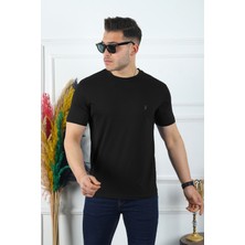 Kozik Erkek Bisiklet Yaka Standart  Pamuk Erkek Basic T-Shirt