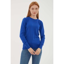 Fashion Friends Kadın Kazak Saks 23K0245K1