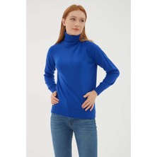 Fashion Friends Kadın Kazak Saks 23K0401K1