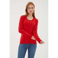 Fashion Friends Kadın Kazak Kırmızı 23K0779K1
