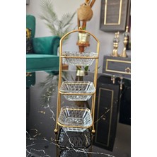 Devigo 3 Katlı Mini Sunumluk Reçellik Ballık Yağlık - Lokumluk Şekerlik Drajelik