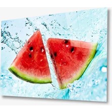 Kırmızı Ayı Meyve Cam Tablo