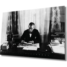 Kırmızı Ayı Atatürk Cam Tablo
