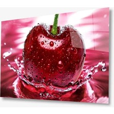 Kırmızı Ayı Meyve Cam Tablo