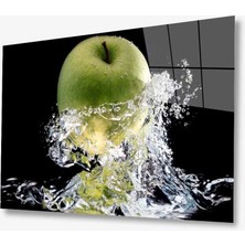 Kırmızı Ayı Meyve Cam Tablo