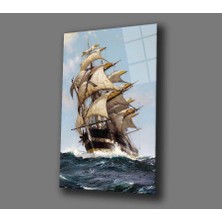 Kırmızı Ayı Yelkenli Gemi  Tablo