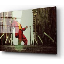 Kırmızı Ayı Joker Cam Tablo