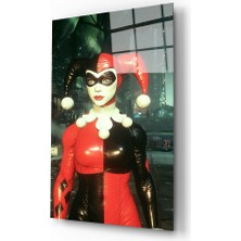 Kırmızı Ayı Joker Cam Tablo