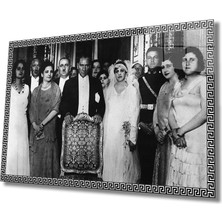 Kırmızı Ayı Atatürk Cam Tablo