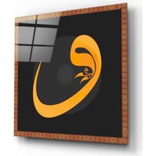 Kırmızı Ayı Vav Cam Tablo