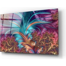 Kırmızı Ayı Cam Tablo