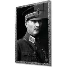 Kırmızı Ayı Atatürk Cam Tablo