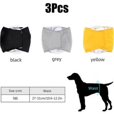 Teotake 3'lü Paket Köpek Bezi, Rahat ve Yeniden Kullanılabilir Yıkanabilir Erkek Köpek Bezi Ayarlanabilir Köpek Bezi Çeşitli Evcil Köpek Türleri Için Köpek Bezleri S (Yurt Dışından)