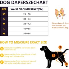 Teotake Dişi Köpek Bezi Yeniden Kullanılabilir Köpek Külotu Isı ve Konforlu Yüksek Kaliteli Köpek Külotu Köpeklerde Idrar Kaçırma ve Menstrüasyon Için En Iyi Çözüm (3'lü Paket). (Yurt Dışından)