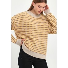 Alexander Gardi Desenli Yarım Balıkçı Triko Kazak (B23-5804)