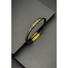 Frnch 316L Çelik Italyan Model Altın Renkli Erkek Bileklik FRJ11894-1994-G