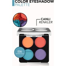 Color Palette Ince Yapılı & Mat Bitişli/ışıltılı 4'lü Göz Farı Paleti