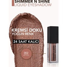 Shimmer & Shine Yoğun Işıltı Veren Likit Metalik Göz Farı (002 Soft Lilac) 8682536003100