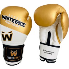 WhiteFace Boks Eldiveni Supernova (Muay Thaı - Kıck Boks Maç Eldiveni) (Gold) 8-10-12 Oz.