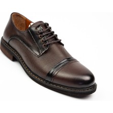 Nobel 1053 Ayrı Topuk Kahverengi Deri Erkek Klasik Ayakkabı