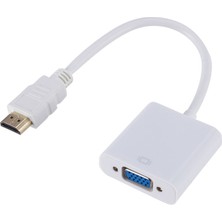 Keepro Hdmı to Vga +ses çecirici converter kablo  beyaz