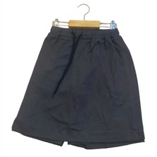 Mavimoure Kız Çocuk Beli Tam Ribanalı Kanvas Keten Okul Şort Etek