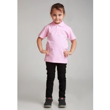 Mavimoure Unisex Çocuk Kısa Kol Polo Yaka Okul T-Shirt