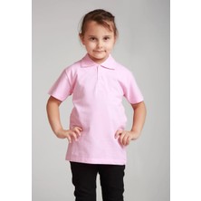 Mavimoure Unisex Çocuk Kısa Kol Polo Yaka Okul T-Shirt