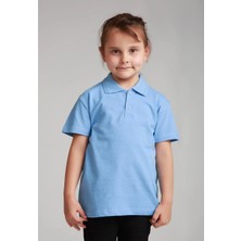 Mavimoure Unisex Çocuk Kısa Kol Polo Yaka Okul T-Shirt
