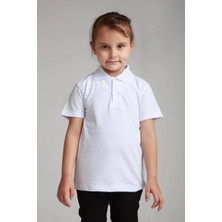 Mavimoure Unisex Çocuk Kısa Kol Polo Yaka Okul T-Shirt