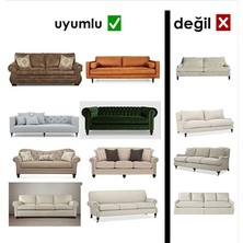 Güzelevim Tekstil Koltuk Kılıfı Jakarlı Düz Desen  3+3 Esnek Lastikli Koltuk Örtü