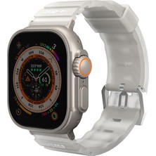 Skinarma Watch 7 Akıllı Saat Kordonu 45MM New Shokku Silikon Strap Kayış Beyaz