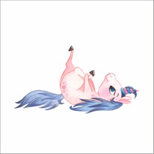 Reysa Tasarım Unicorn Duvar Sticker Duvar Sticker 30X20 cm