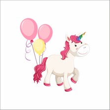 Reysa Tasarım Unicorn Sticker Duvar Sticker 25X25 cm