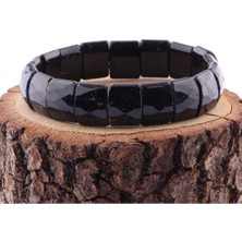 Deniz Doğal Taş Sertifikalı Turmalin   ( Taşlar) Doğaltaş Geniş Kesim Bileklik B429