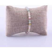 Deniz Doğal Taş Sertifikalı Helidor   ( Taşlar) Doğaltaş Bileklik 3 mm - B813