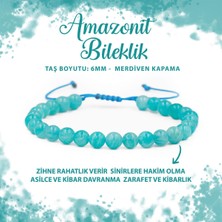 Deniz Doğal Taş Sertifikalı Amazonit 6mm Merdiven Kapama Doğal Taş Bileklik