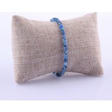 Deniz Doğal Taş Sertifikalı Kyanit   ( Taşlar) Doğaltaş Bileklik 3 mm - B809